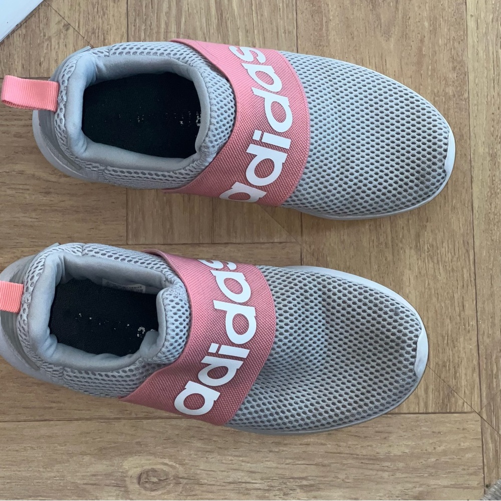 Adidas Puremotion Adapt Slip On Running Shoes Women's US 5 Grey Pink And White